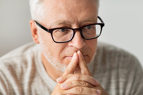 QualityIP businessman worried about cybercrime