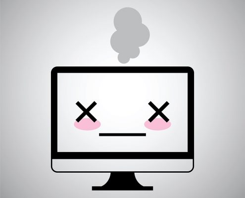 Illustration of an infected computer
